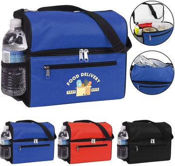 Dual Duty Lunch Cooler Bag - Full Color Imprint