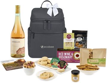 Limerick Lane Cellars Wine & Gourmet Backpack Cooler Gift Set