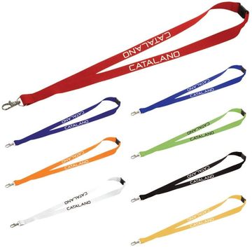 3/4" Lanyard with Breakaway Neck Clip and Lobster Clip